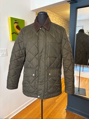Coach Men's Dark Green Quilted Jacket
